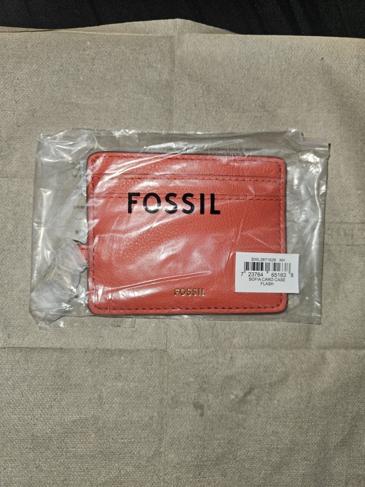 Fossil Sofia Card Case Flash Red