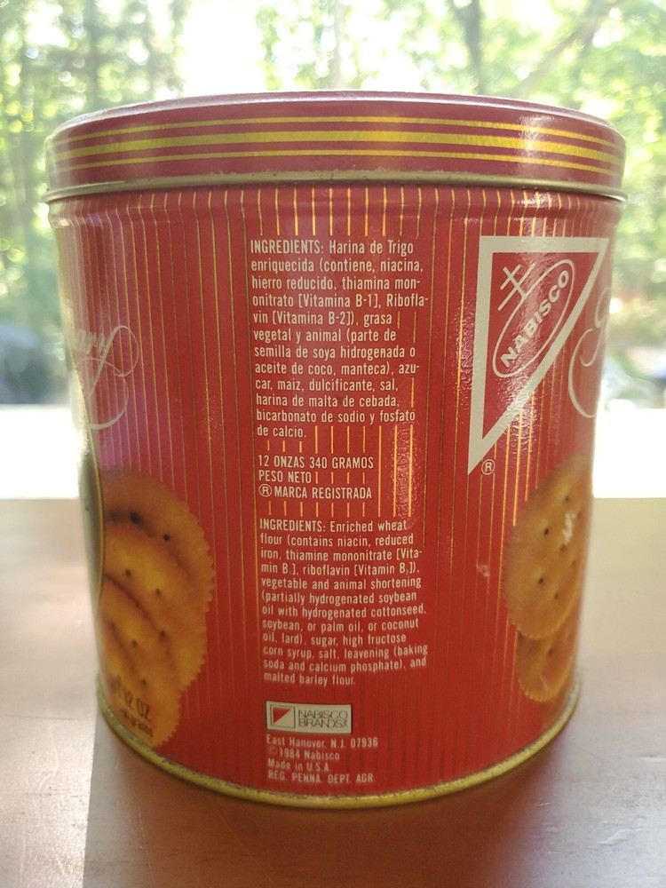Nabisco Ritz 50th Anniversary 1984 Tin