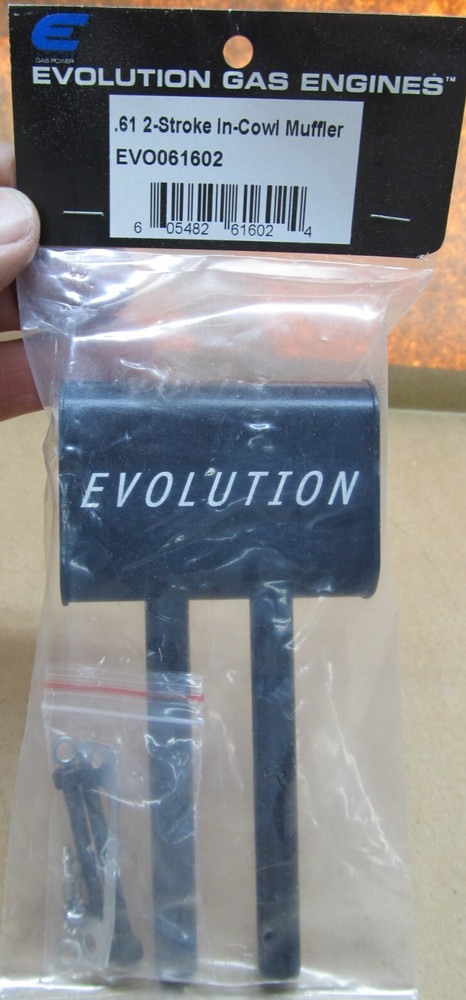 Evolution Engines .61 Two Stroke In-Cowl Muffler - #EVO 061602