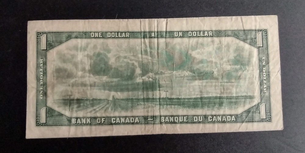 1954 Canada 1 Dollar Replacement Banknote V356