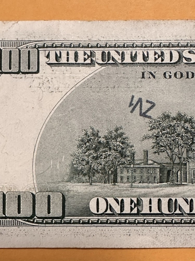 2006 - $100 Dollar Bill - Multiple Ink Bleed Through Errors (See Description)