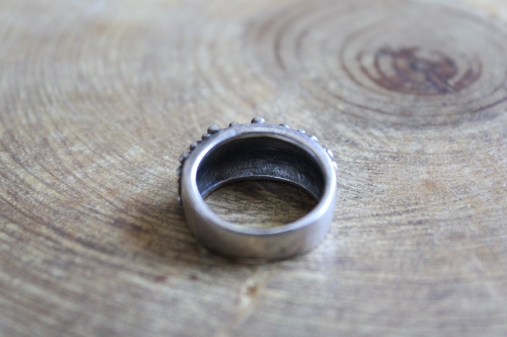 Sterling Silver DOT Design Ring size 8.5