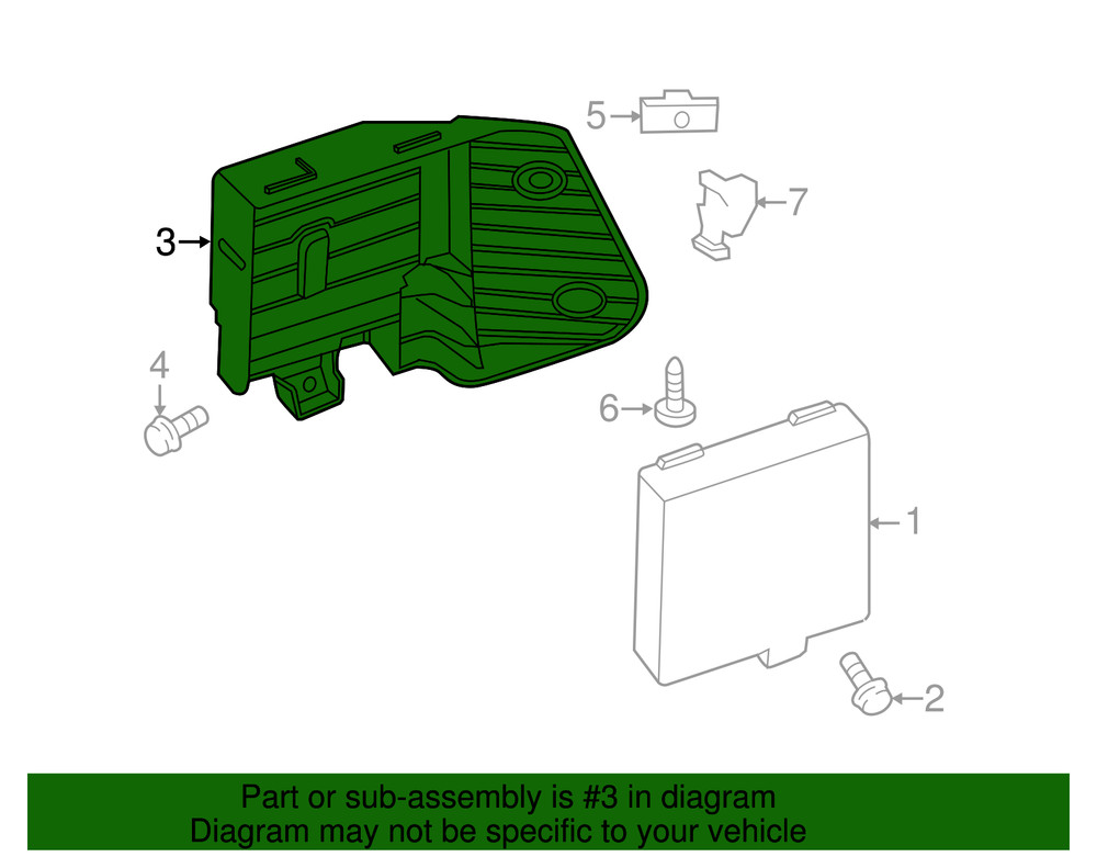 Genuine Ford Blind Spot Detection System Warning Sensor Bracket DP5Z-14D189-D