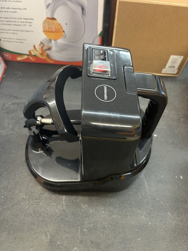 Pelamatic Electric Fruit Peeler Automatic Apple Orange Peeler - Black - Open Box