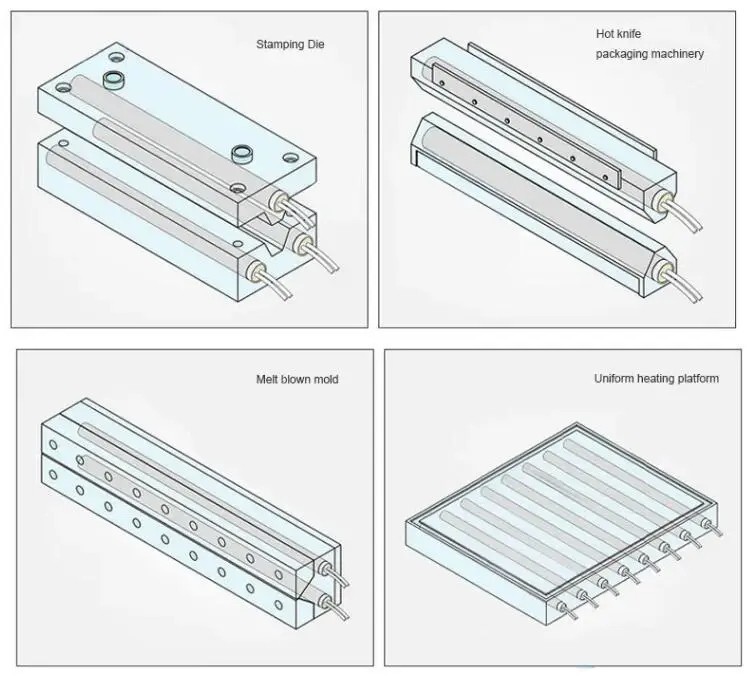 10pcs Cartridge Heater Single End Stainless Steel Industrial Grinding Tube 220V