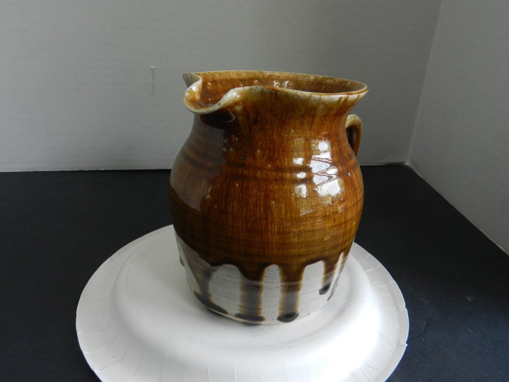 Rare Signed WL Baker Stoneware Jug...