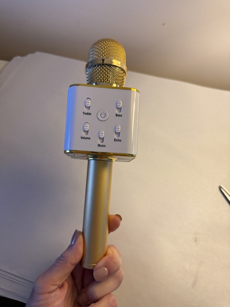 Cordless microphone singing machine etc