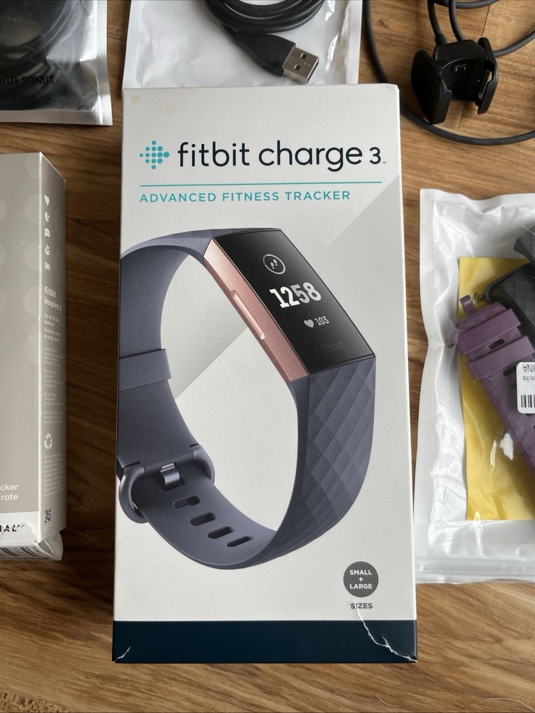 Various Fitbit accessories & Fitbit inspire 2 complete untested , bands chargers