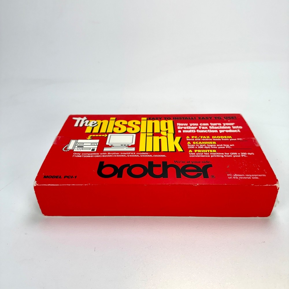 Brother The Missing Link PCI-1 Modem Scanner & Printer Vintage Computing