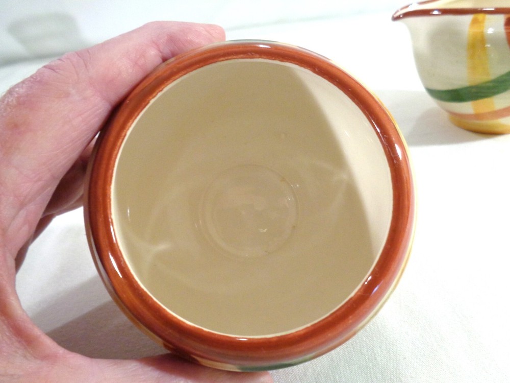 Vernonware Homespun Cream and Open Sugar EUC