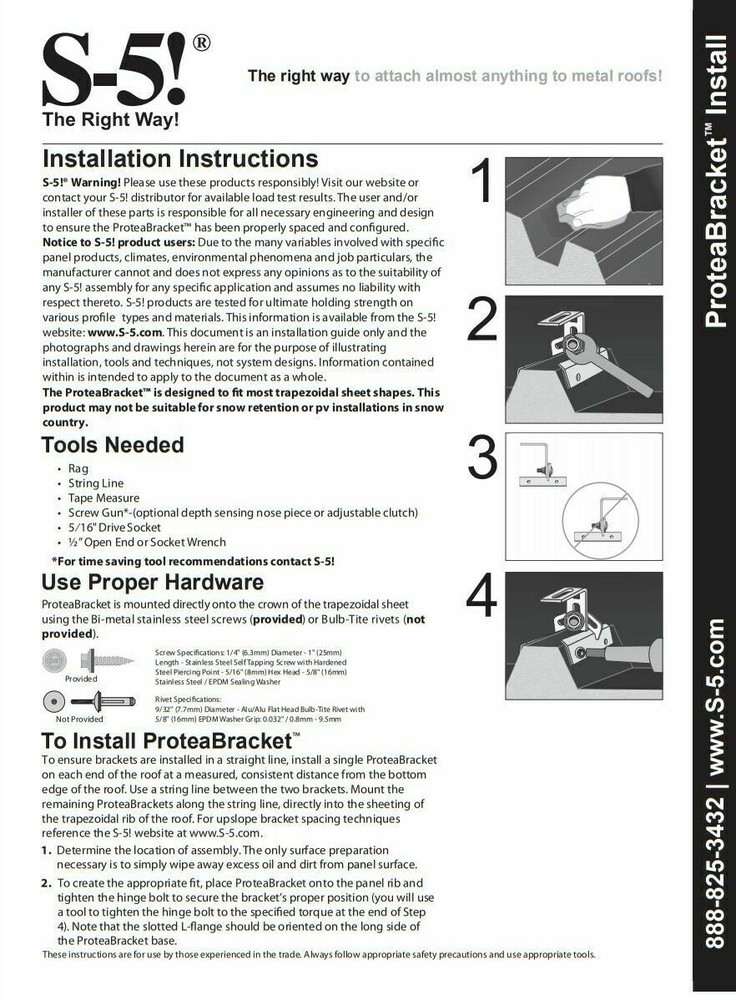 S-5! ProteaBracket, Aluminum Bracket