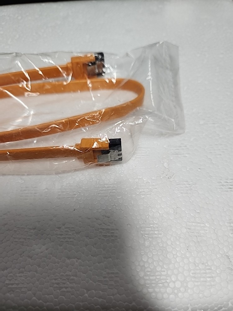BIOSTAR Accessory | SATA Cable | Orange | Latching | 18" | NEW