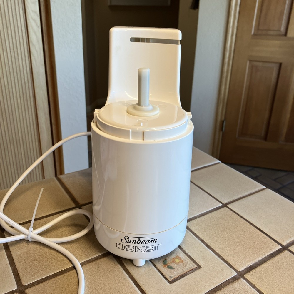 SUNBEAM OSKAR MODEL 14081 REPLACEMENT WHITE MOTOR BASE EXCELLENT WORKING