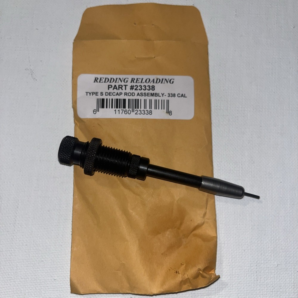23338 REDDING TYPE-S DECAPPING ROD ASSEMBLY 338 CAL - NEW