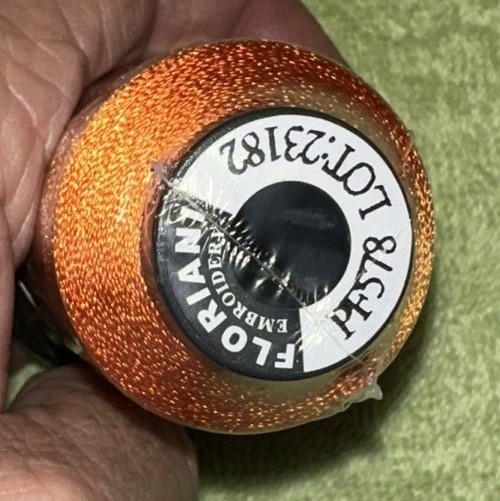 Floriani Embroidery Thread PF578 Rust Colored Polyester 1,100 Yards NOS
