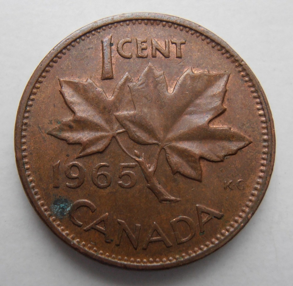 CANADA 1 CENT 1965