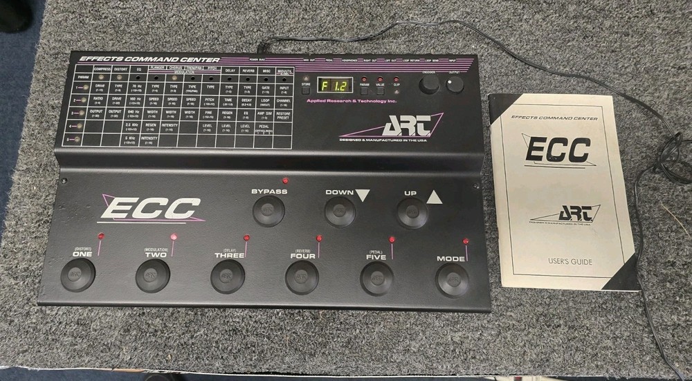 ART Effects Command Center Multi-Effects Processor W/ Charger And Manual