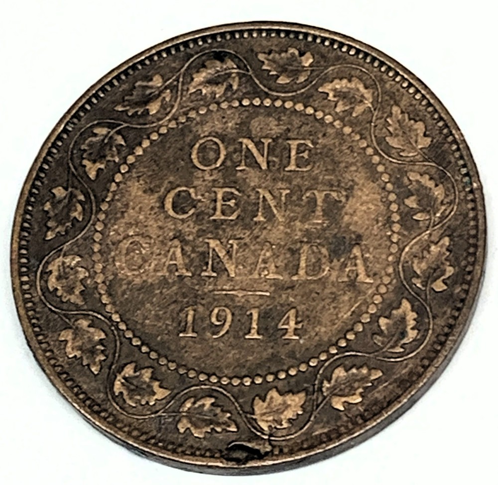 # C4383  CANADA      COIN,     LARGE CENT    1914