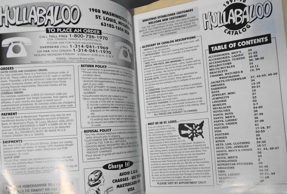 Hullabaloo '97 Fall / Winter Catalog - [1997 - 98]
