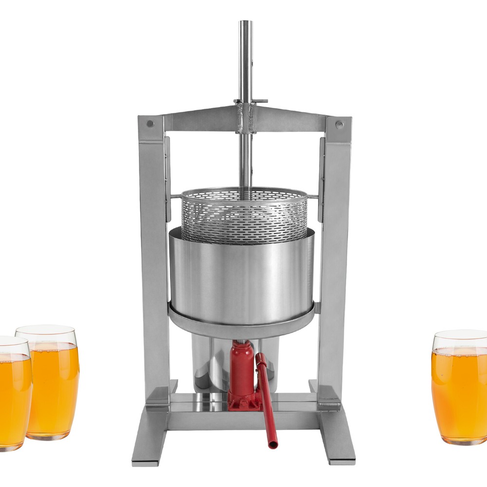 Fruit Press Crusher Grinder Apple Juice Wine Cider & Hydraulic Jack Fruit Press