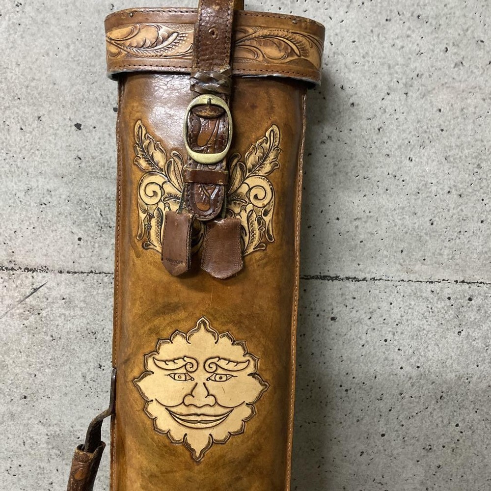 Handmade full leather cue case 2X4