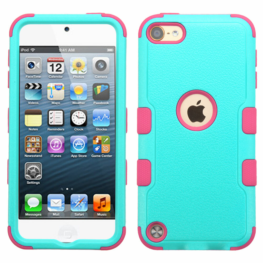 iPod Touch 5th & 6th & 7th Generation - Hard & Soft Silicone Hybrid Case Cover