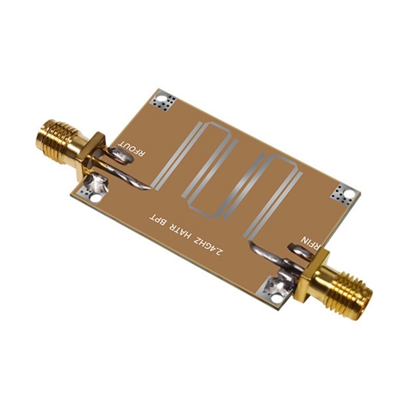 Practical Filter out Clutter Signals with 2.4GHZ Microstrip Bandpass Filter