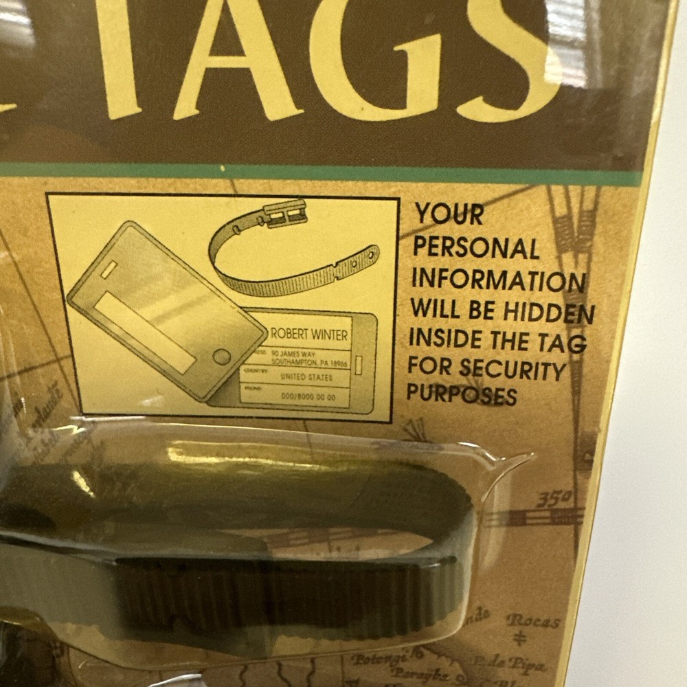 Good Old Values 3 Pack Luggage Tags New In Package Brown