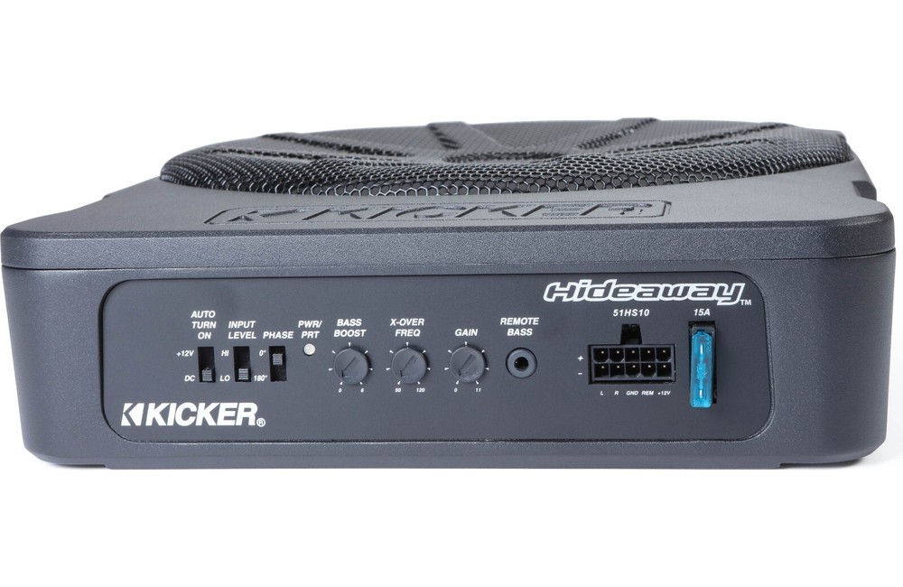 Kicker 51HS10 10 inch powered hideaway compact subwoofer