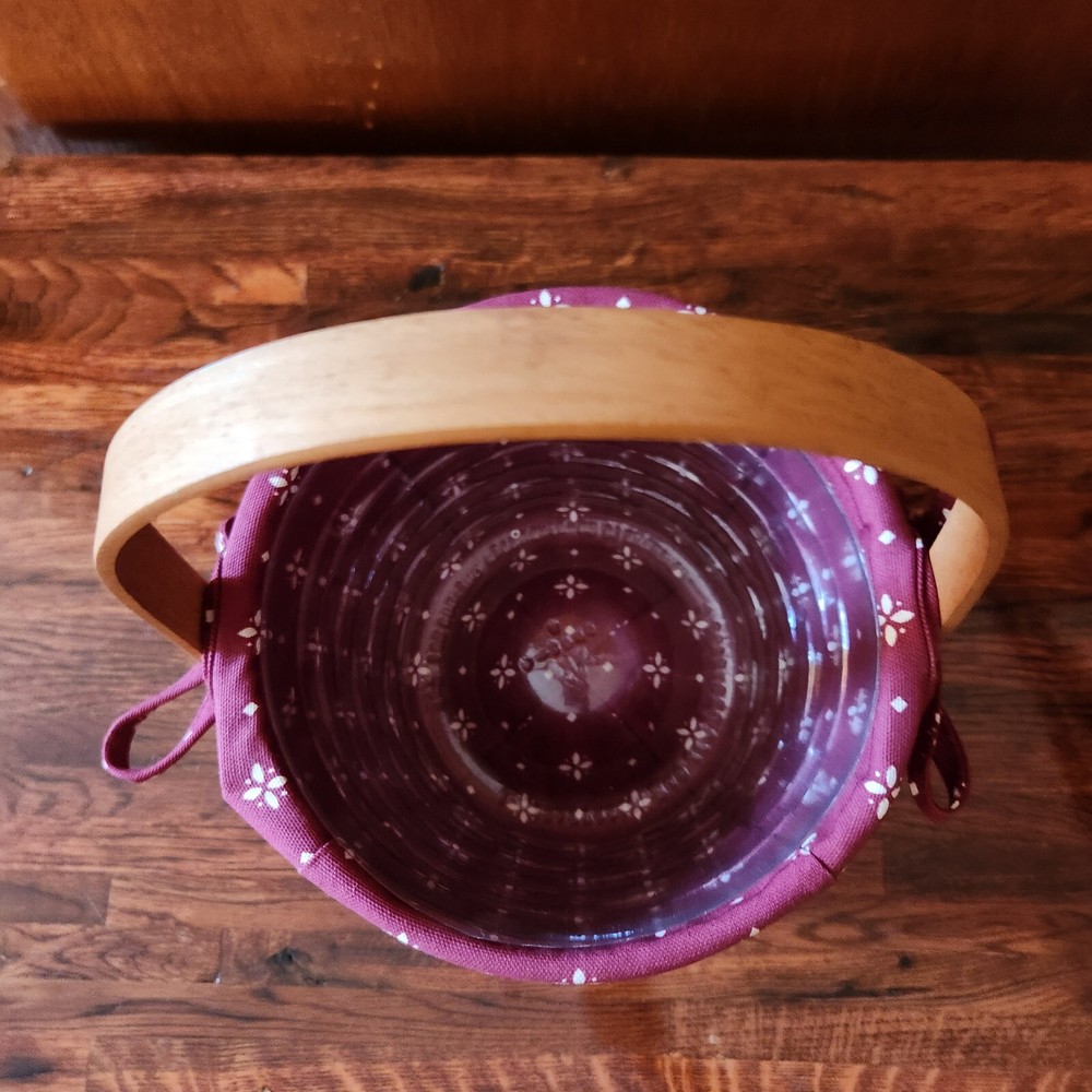 Longaberger Small Fruit Basket 13005 Round Storage