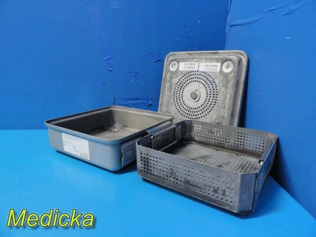 Case Medical Sterilization Container W/ Lid & Basket ~ 28676