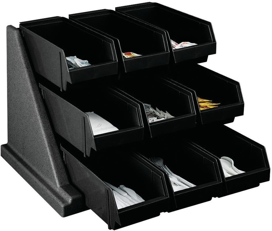 9RS9110 Versa Black 9-Bin Organizer Rack