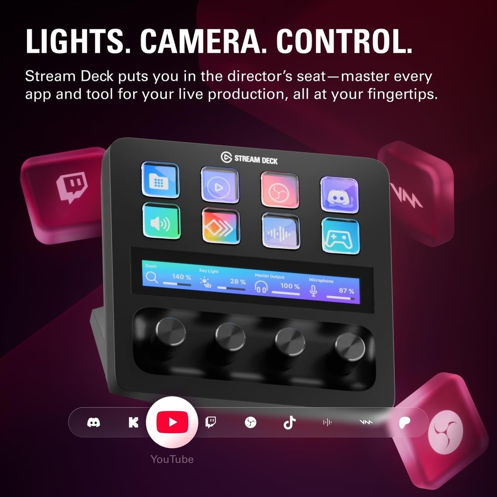 Professional Stream Deck +: Fully Customizable for Ultimate Control in Streaming