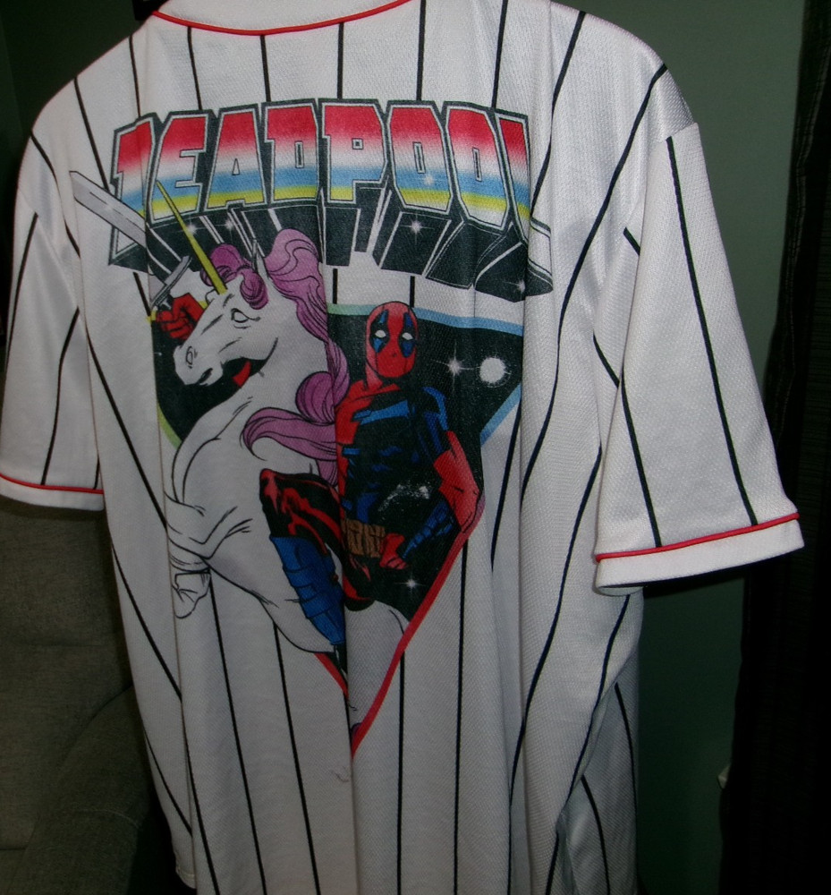 Marvel DEADPOOL Baseball Style Jersey 3XL. Great Looking