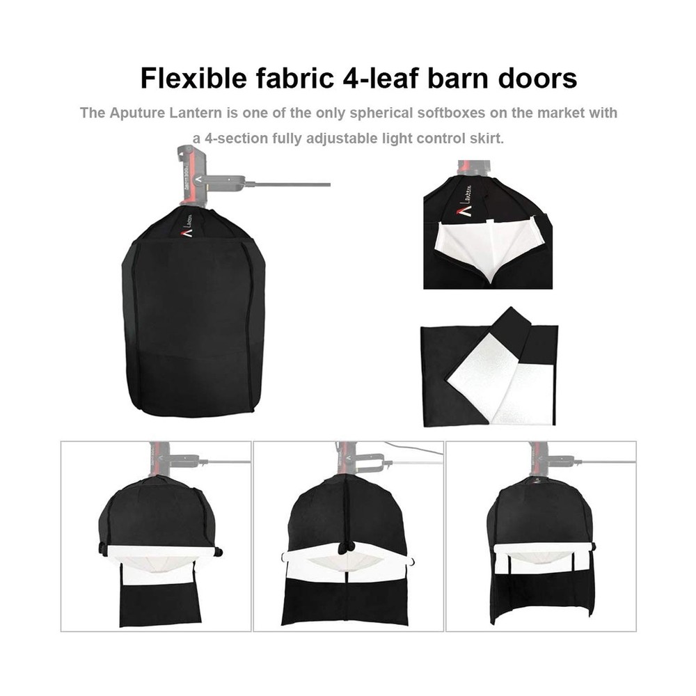 Aputure Lantern Softbox Soft Light Modifier,26inch, Quick-Setup Quick-Folding...