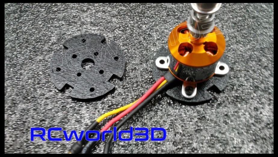RC PLANE BRUSHLESS MOTOR MOUNT/BASE PERFECT X 2212 MOTOR 3D PRINTED SOLID PLA