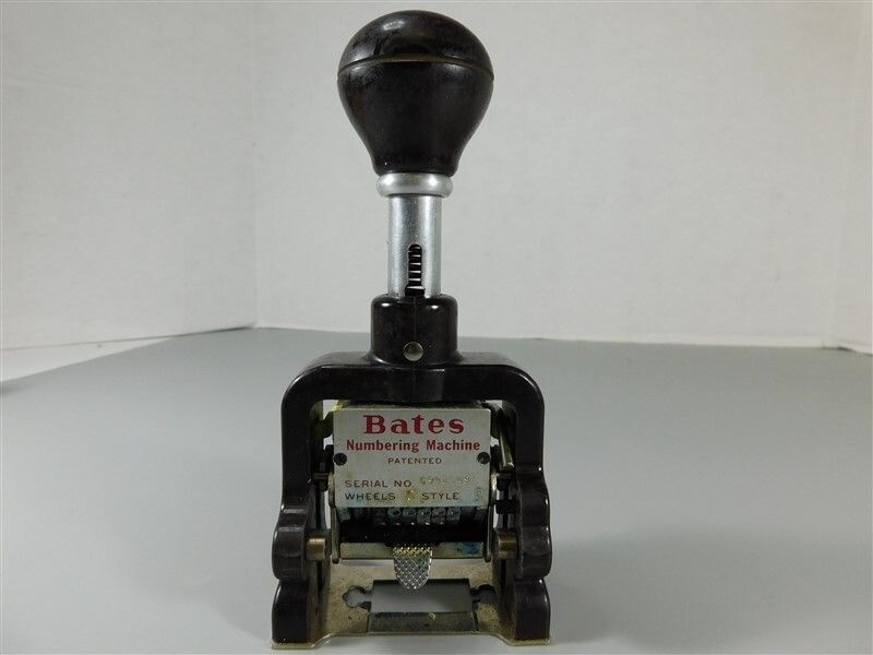 9815/490 Bates Numbering Machine Multiple 4 Movement