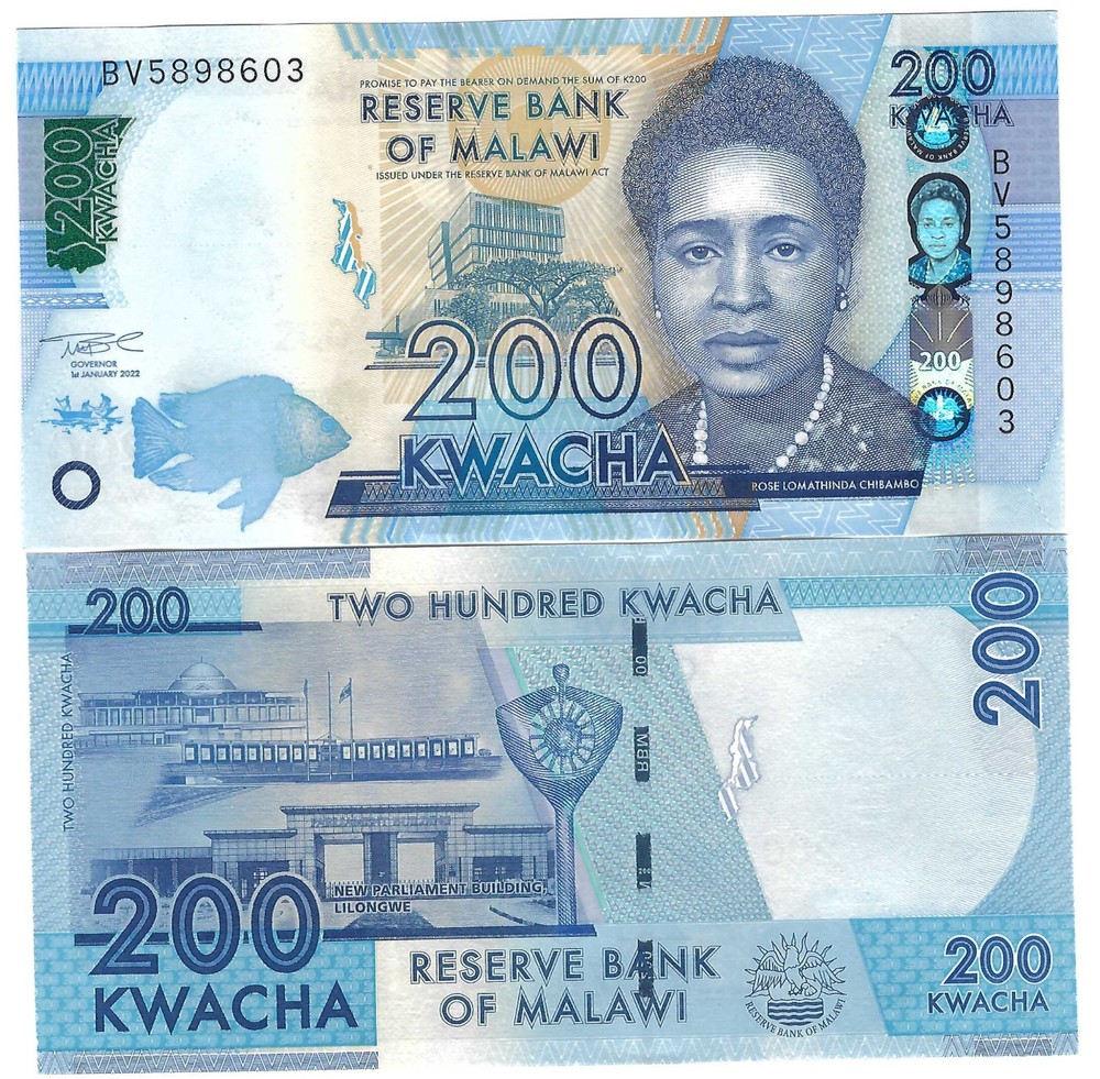 Malawi 10x 200 Kwacha 2022 UNC
