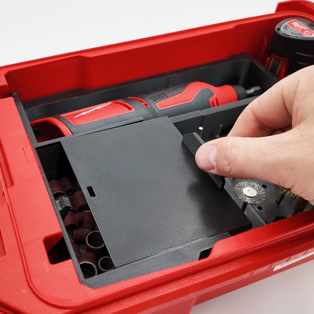 M12 Rotary Tool Organizer for Milwaukee Compact Packout