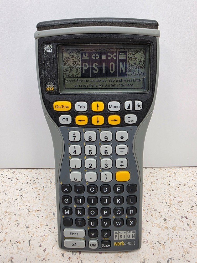 Psion Teklogix Workabout MX Handheld Data Terminal 2MB RAM 128K SSD Tested