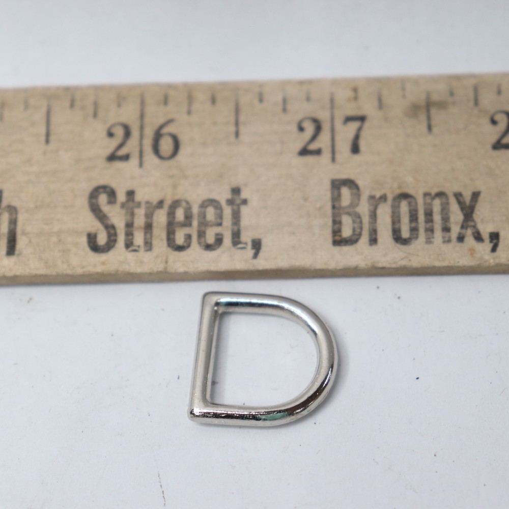 Bag Hardware Ring Horseshoe Polished Silver 3/4"