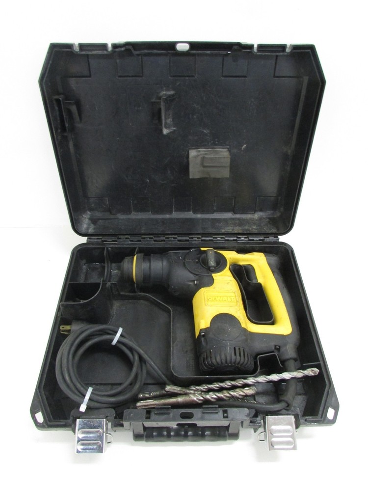 DEWALT TOOLS L-SHAPE THREE MODE SDS HAMMER DRILL, D25313, w/ BITS & CASE