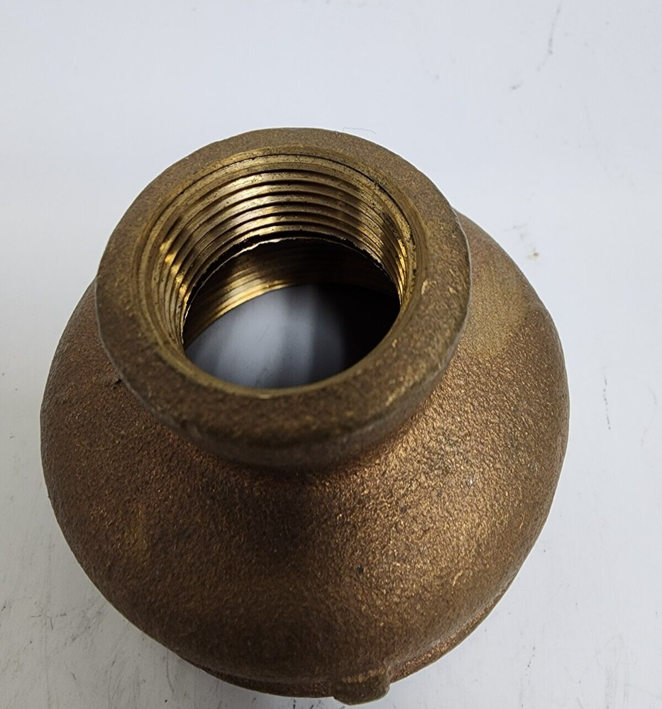 2" X 3/4" NPT REDUCING COUPLING LEAD FREE PIPE FITTING