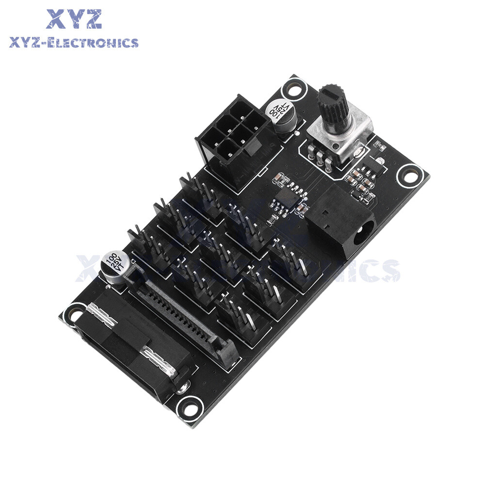 Computer Chassis PWM Violent Fan Speed Controller 9-Channel Fan Hub Controller