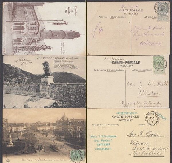 BELGIUM POSTCARDS (x3) (ID:331/D42673)