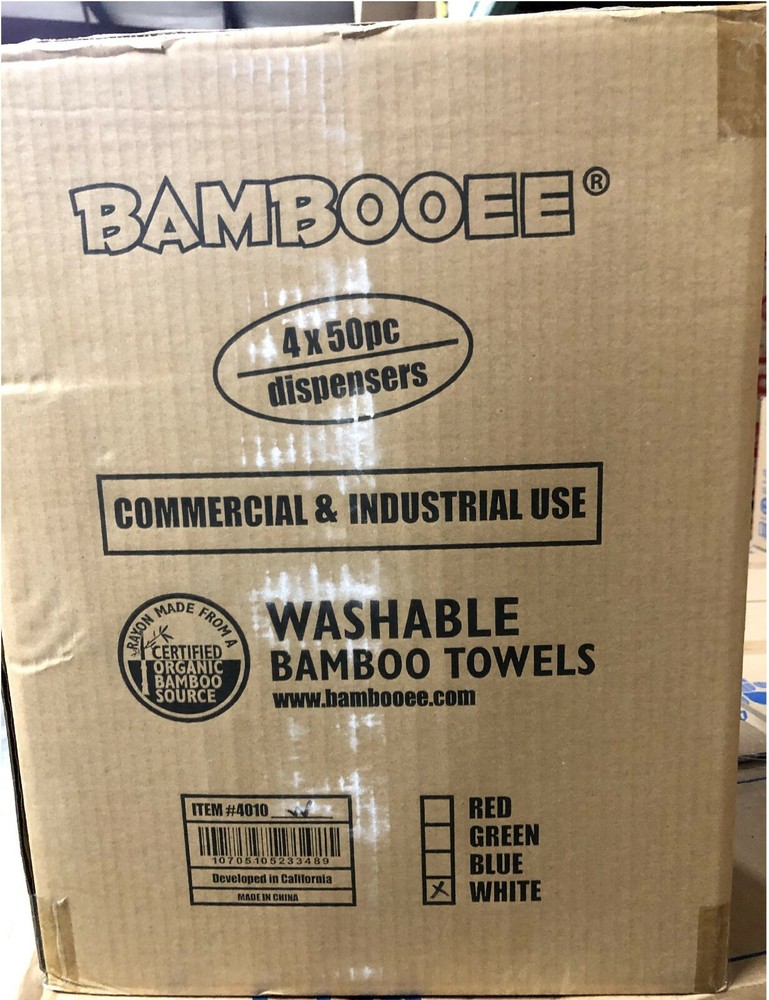 BAMBOOEE FLAT PACK REUSABLE TOWEL (Case - 4 PACK / 50 CT.)