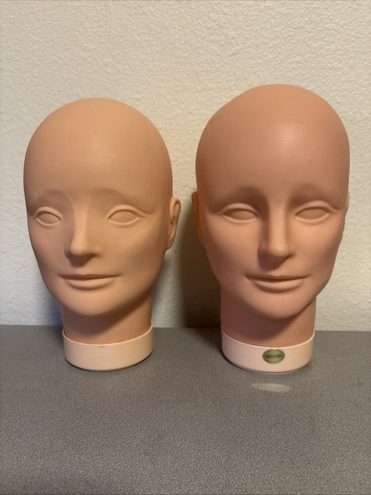 Mannequin Head For Eyelash Extension Makeup Application Practice / Flat