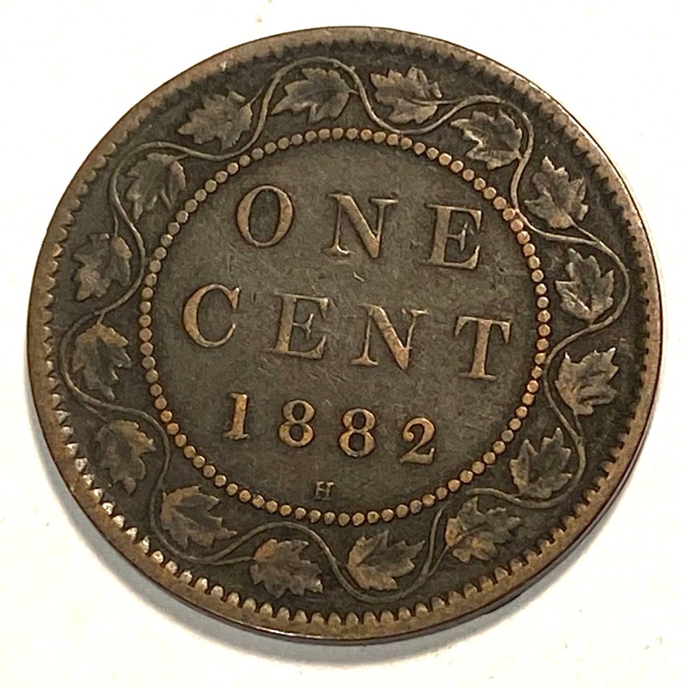 1882 H Canada Large Cent Higher Grade #3