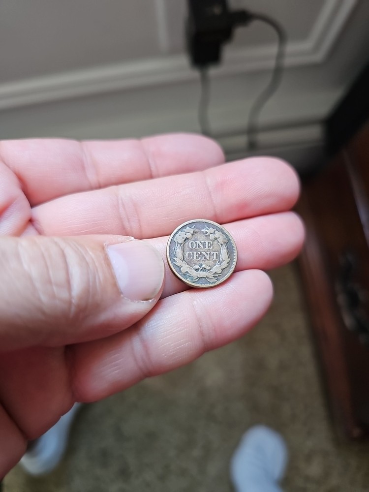 1857 Flying Eagle Cent - Rich Front & Back, F+ Details