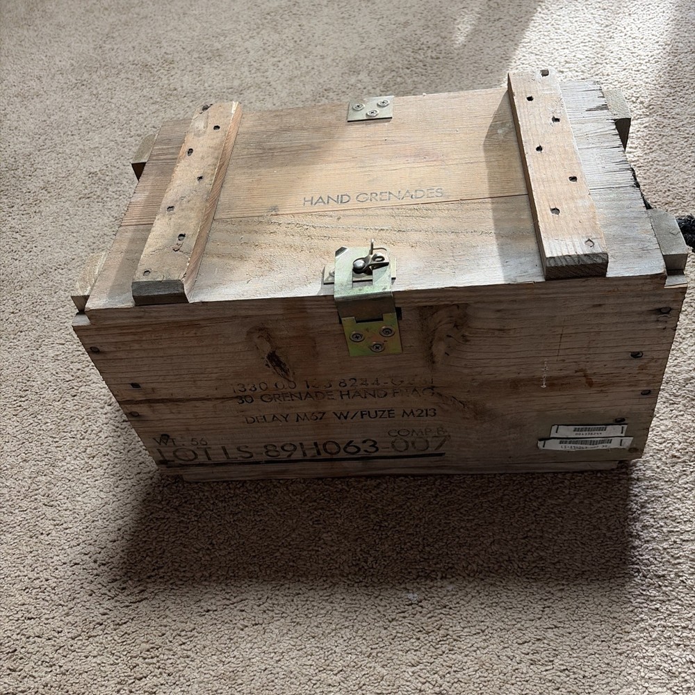 Vintage Hand Grenade Crate